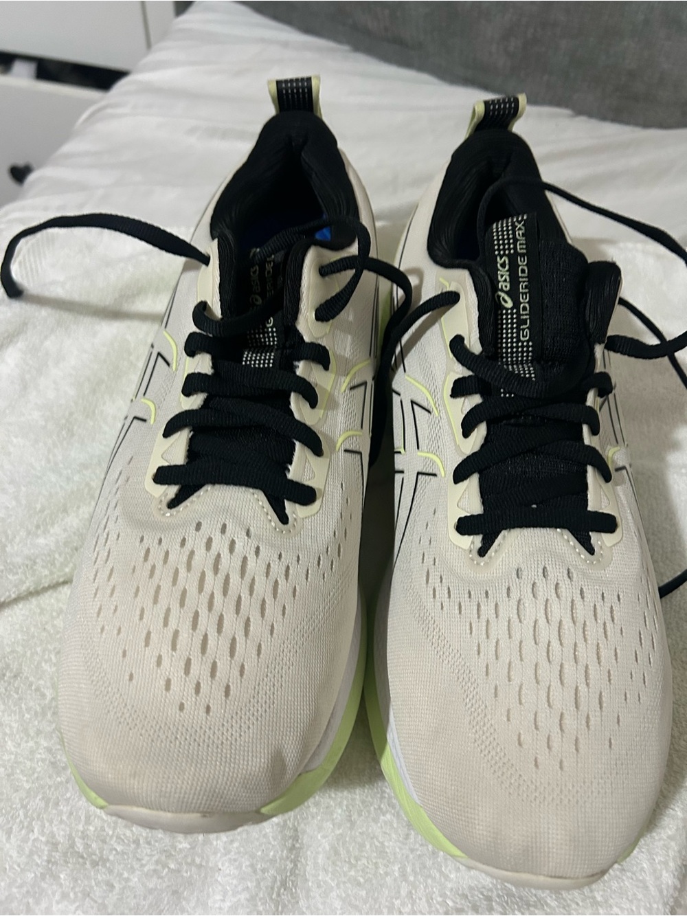Asics Men’s Running Shoes - Cream, Black & Lime